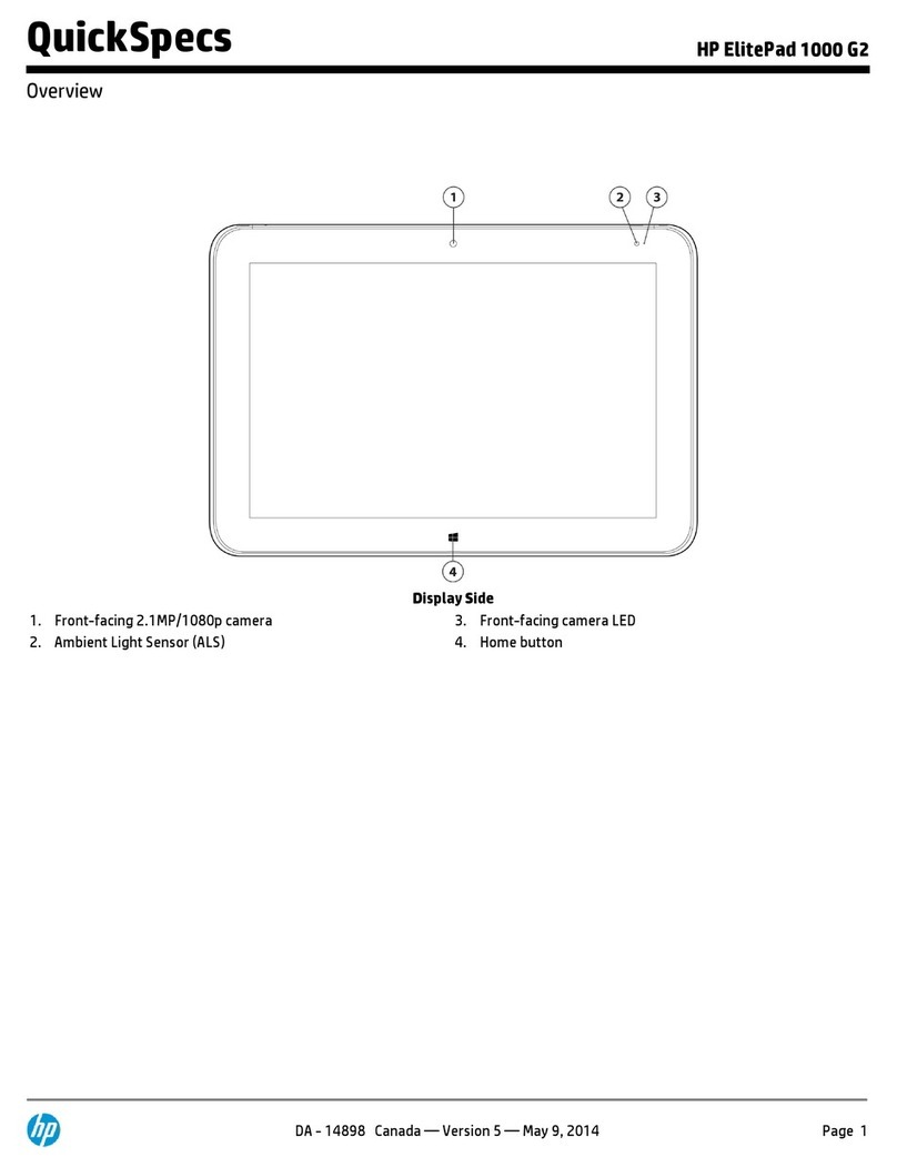 HP ElitePad 1000 G2 User instructions HP ElitePad 1000 G2 User instructions