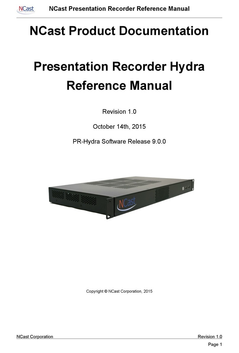 NCast Hydra Reference manual