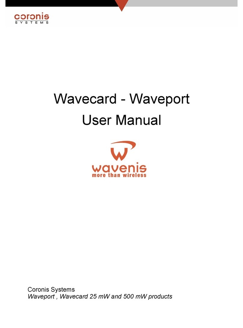Coronis Wavenis Wavecard user manual