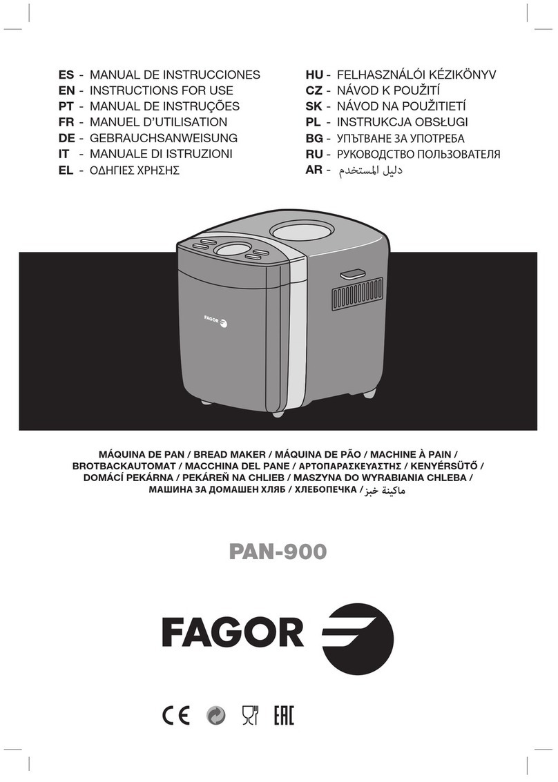 Fagor PAN-900 Instructions for use