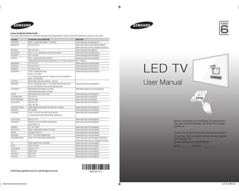 Samsung UE32H6475 User manual