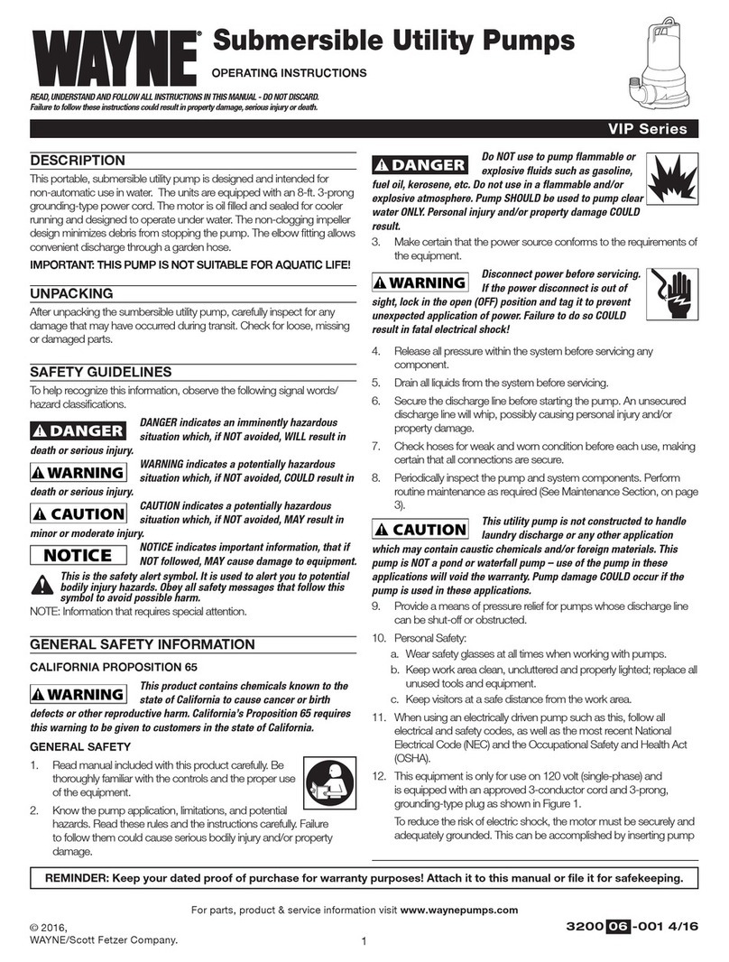 Wayne VIP Series User manual