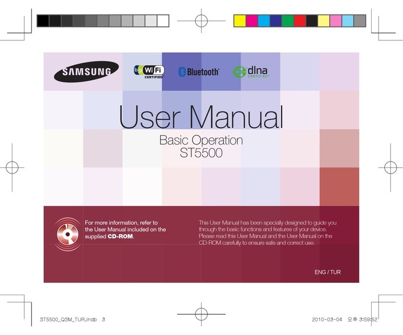 Samsung ST5500 User manual