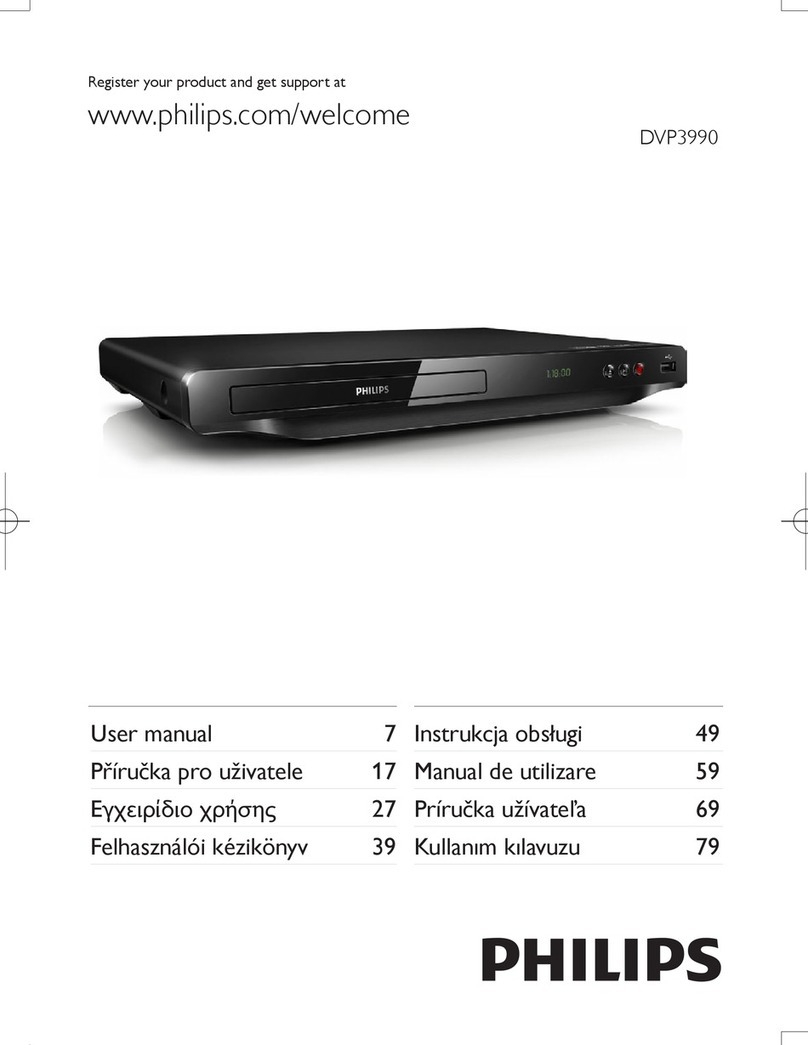 Philips DVP3990 user manual