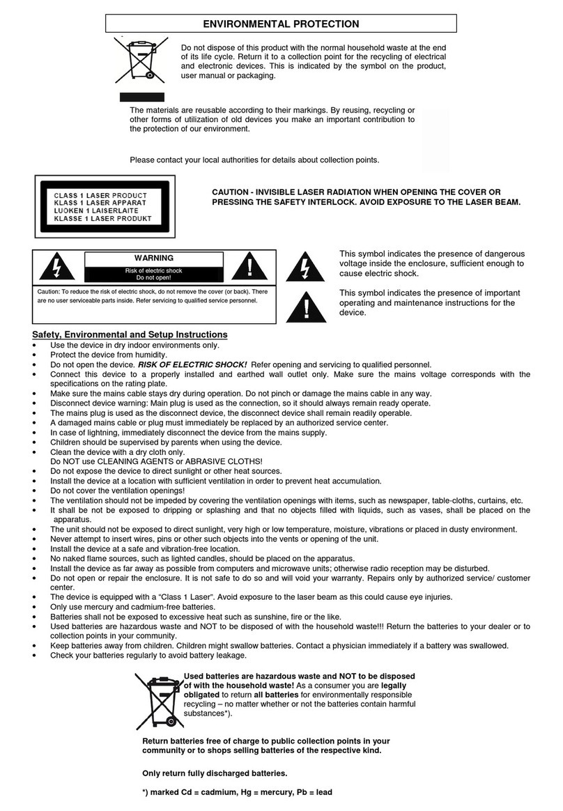 Grundig MPAXXMP-100 User manual Grundig MPAXXMP-100 User manual