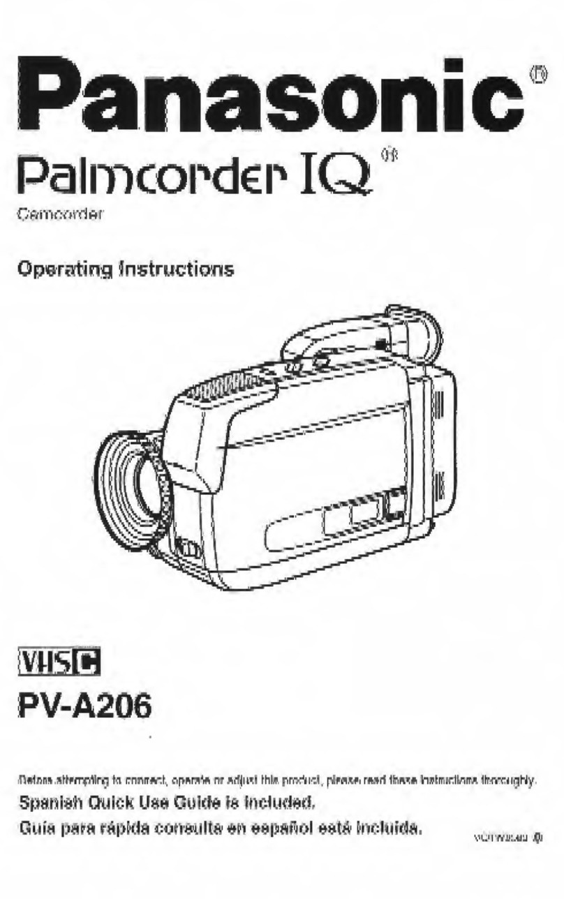 Panasonic Palmcorder PV-A206 User manual
