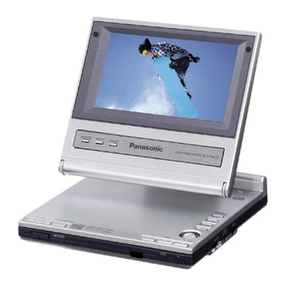 Panasonic DVD-LV50 - Portable DVD Player operating instructions