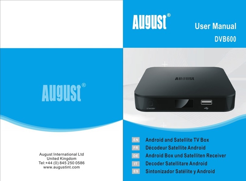 August DVB600 user manual