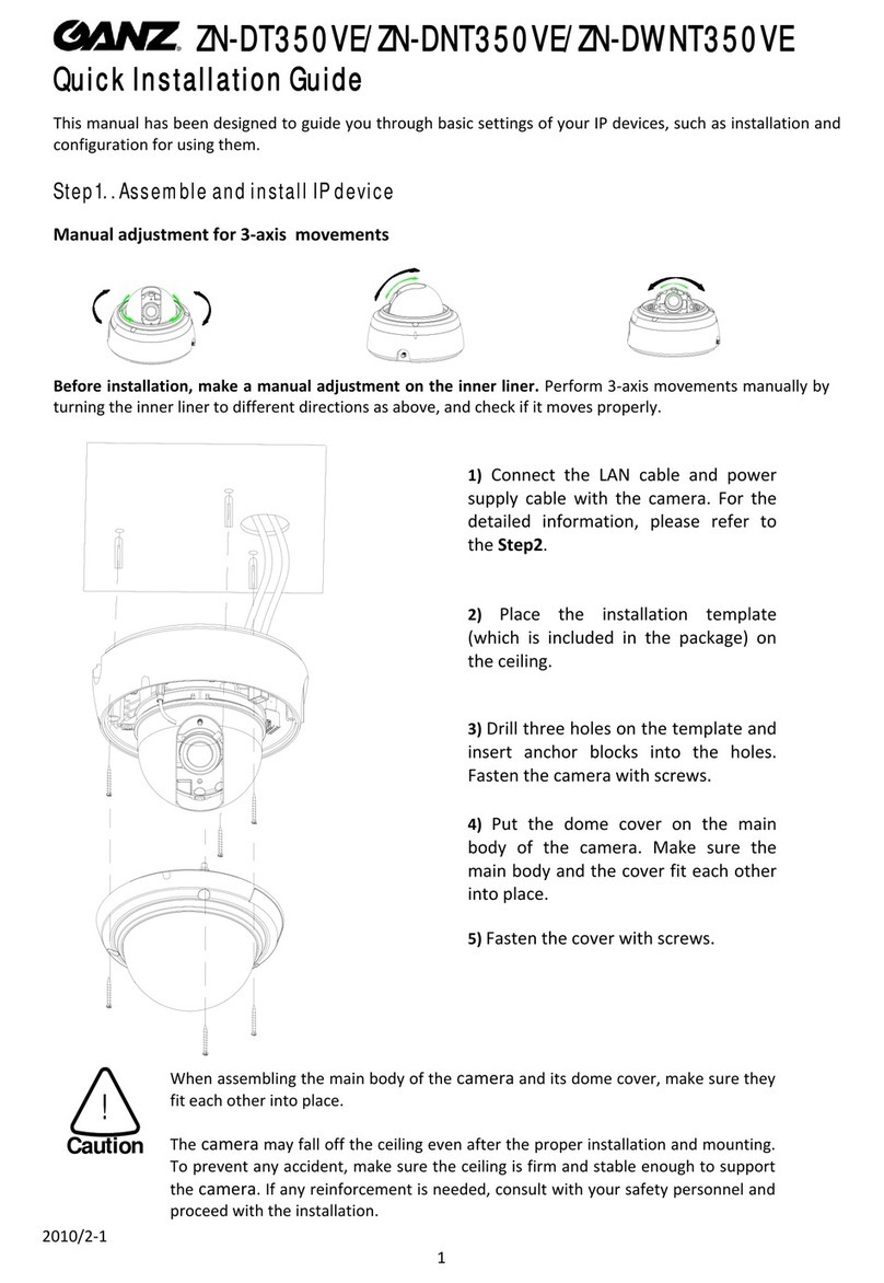 Ganz ZN-DT350VE User manual