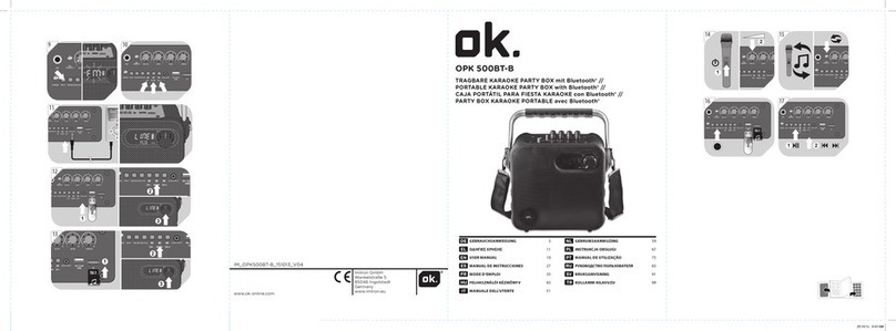 O.K. OPK 500BT-B user manual