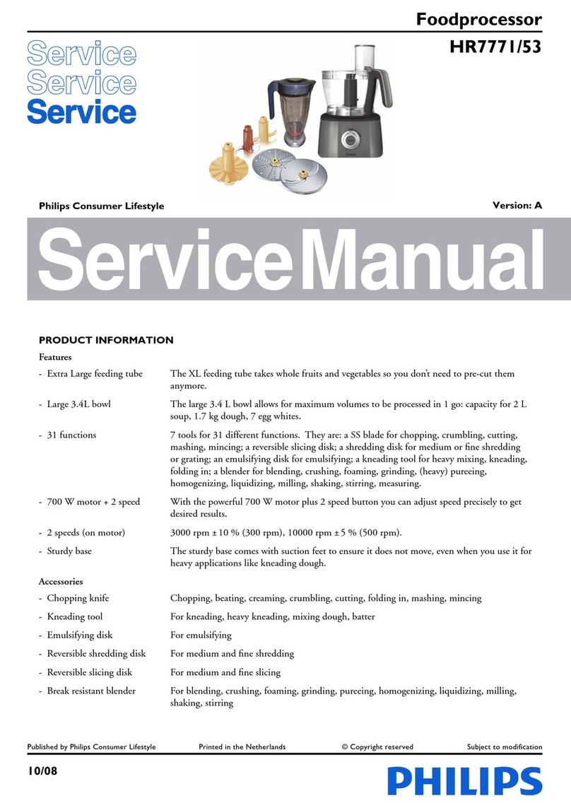 Philips HR7771/53 Service manual