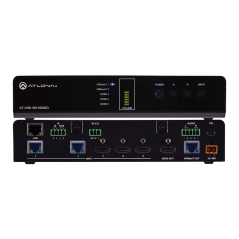 Atlona AT-UHD-SW-5000ED User manual