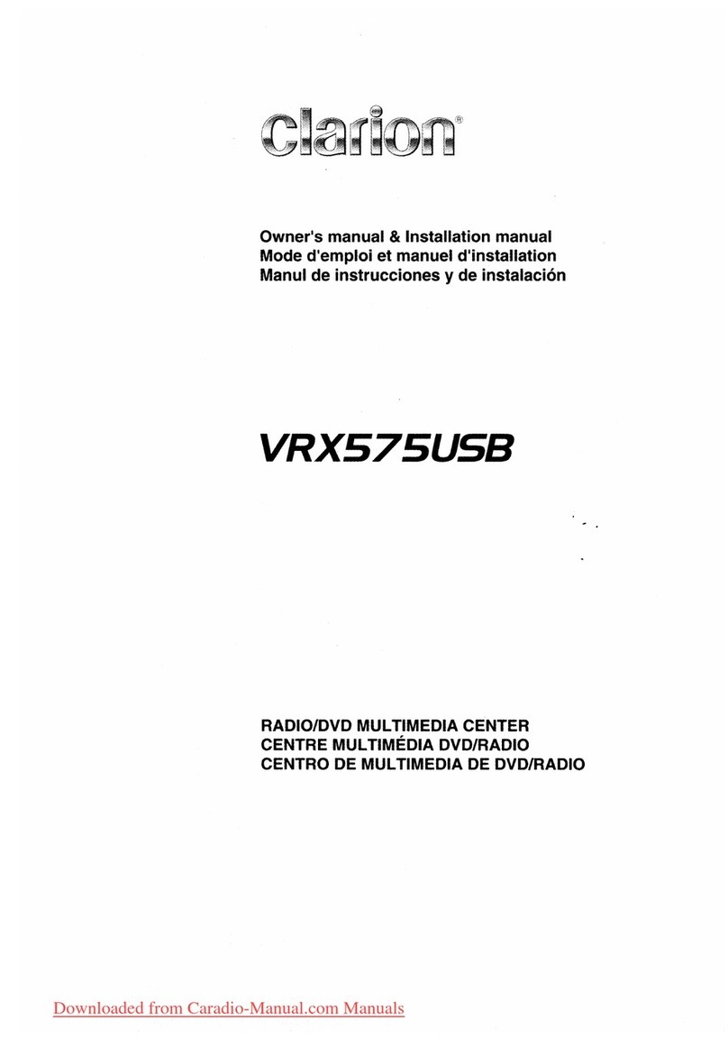 Clarion VRX575USB User manual