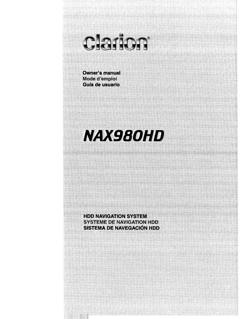 Clarion NAX980HD User manual