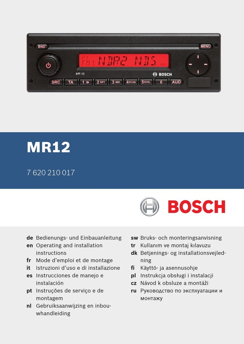 Bosch MR 12 User manual