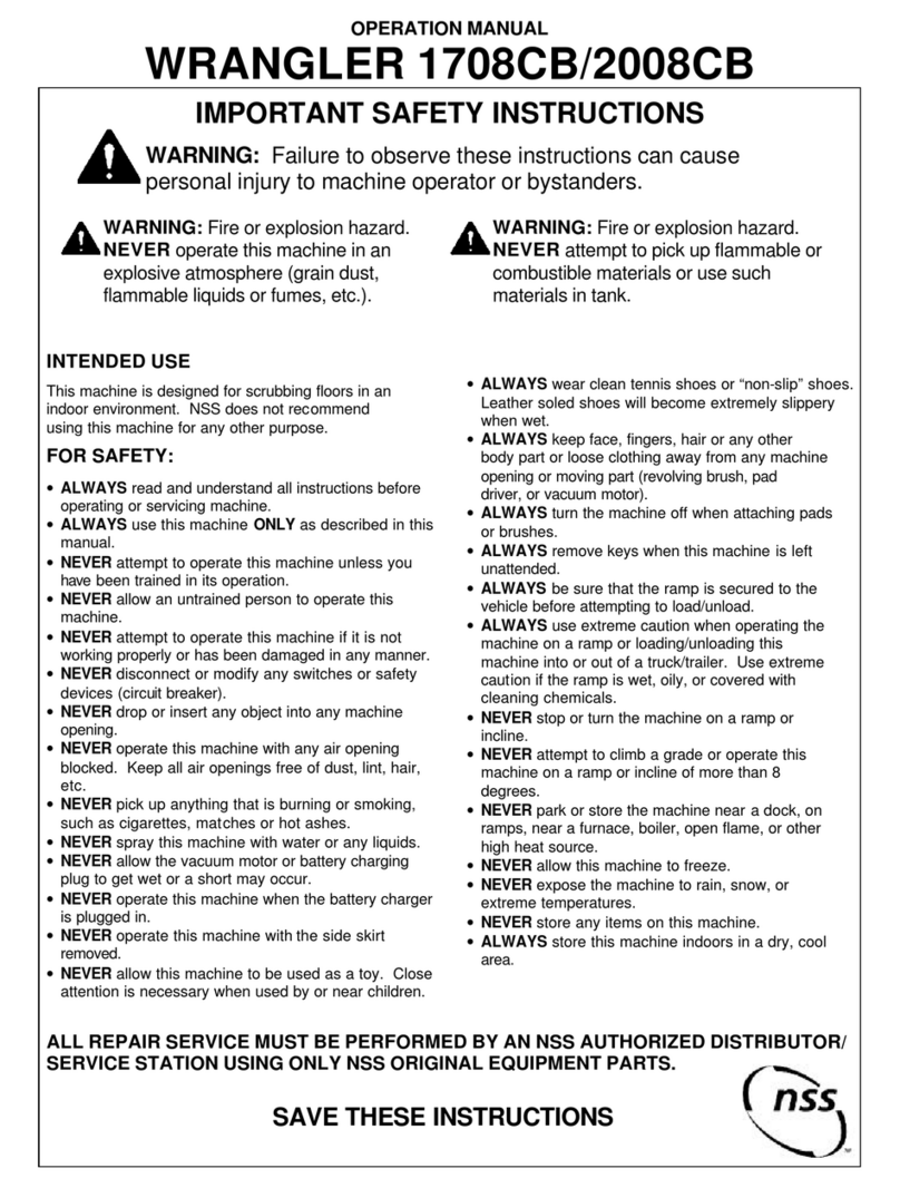 NSS WRANGLER 1708CB Operation manual