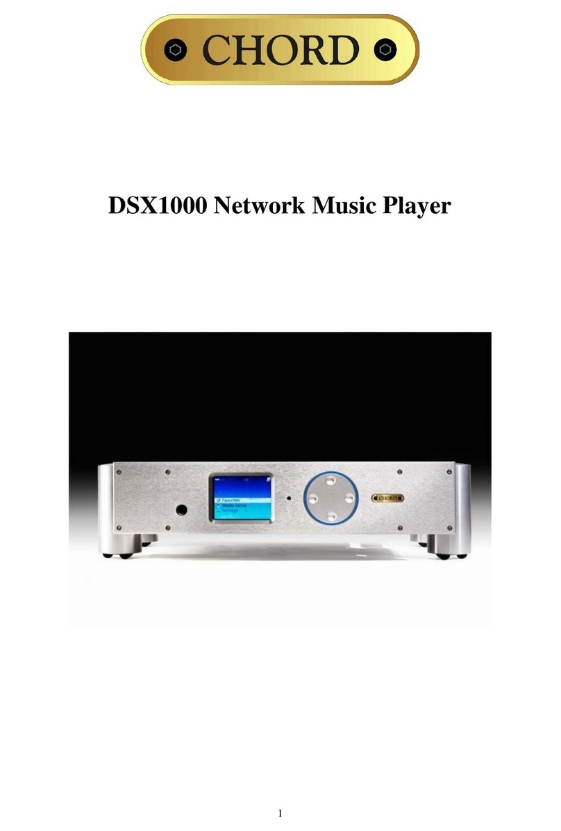 Chord DSX1000 user manual