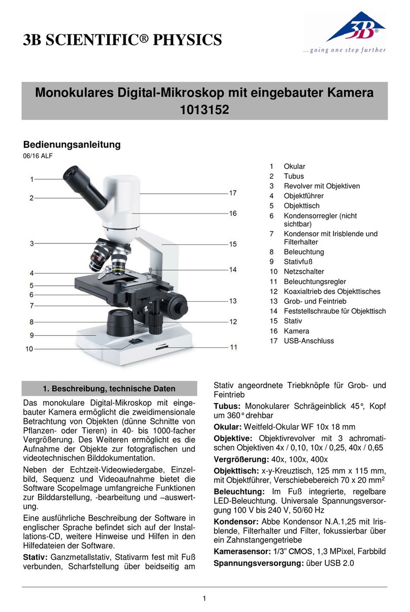 3B SCIENTIFIC 1013152 instruction manual