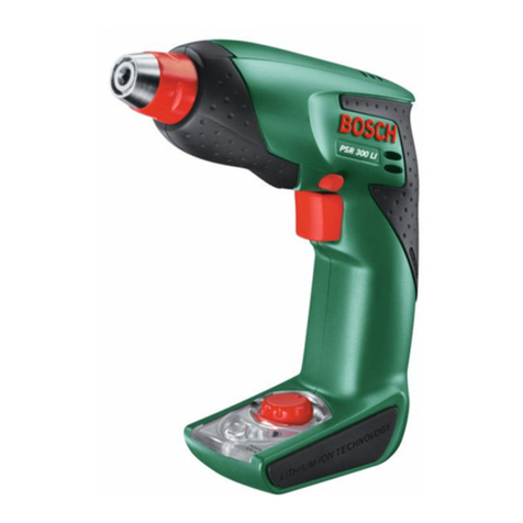 Bosch PSR 300 LI User manual