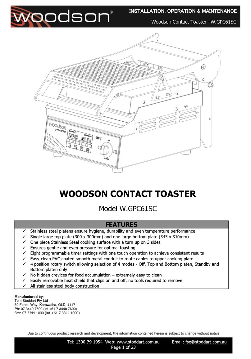 Woodson W.GPC61SC Installation operation & maintenance