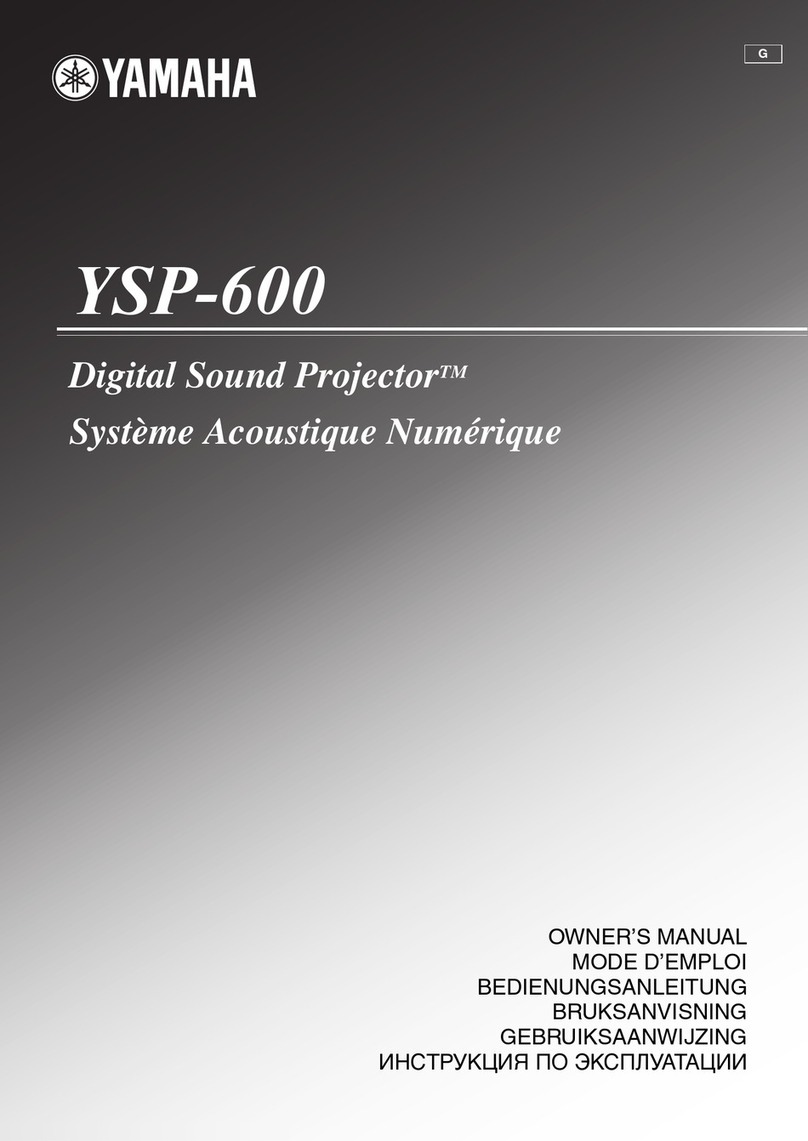 Yamaha YSP-600 User manual