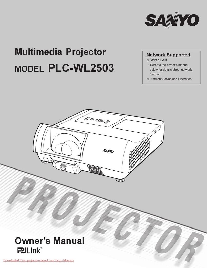 Sanyo PLC-WL2503 User manual