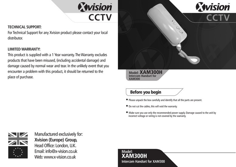 X-Vision XAM300H instruction manual