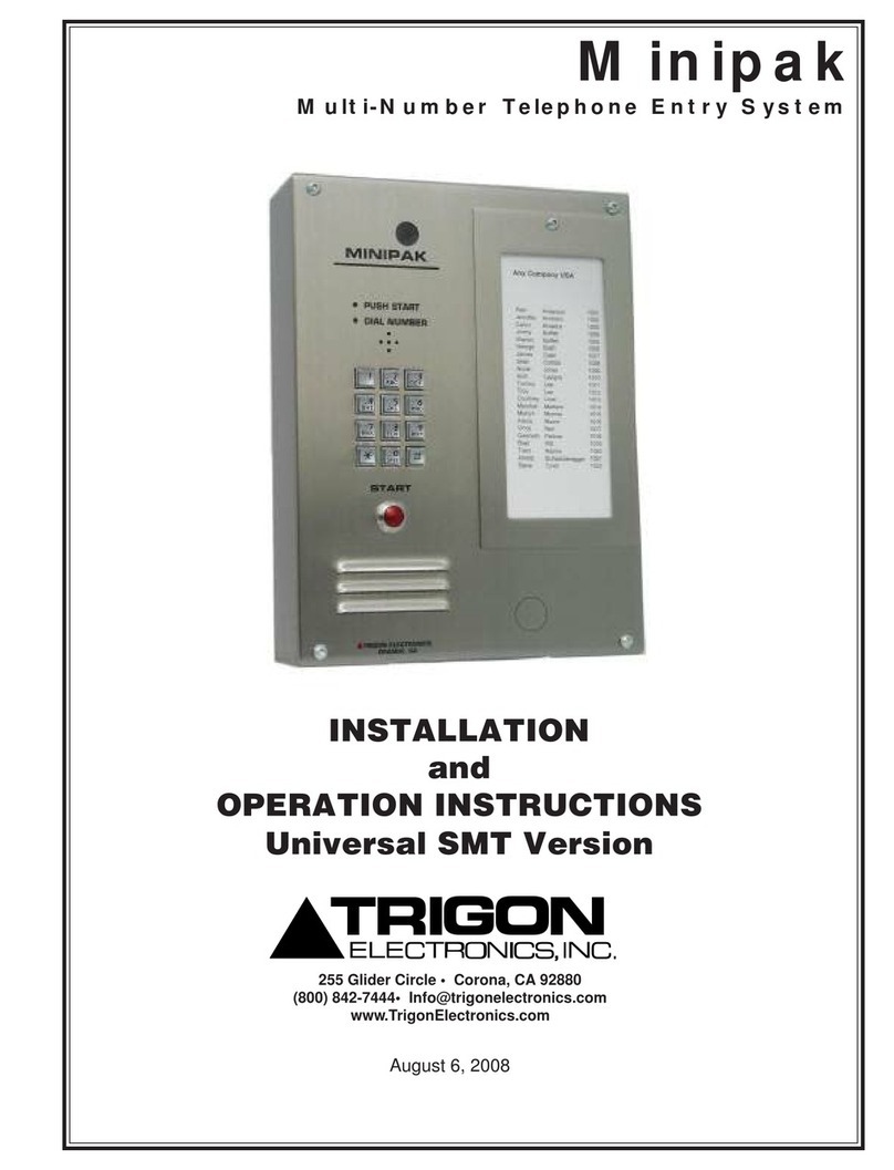 Trigon Electronics Minipak User manual