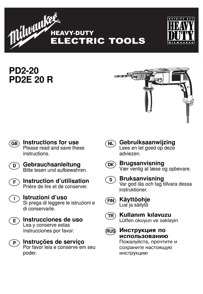 Milwaukee PD2-20 Instructions for use
