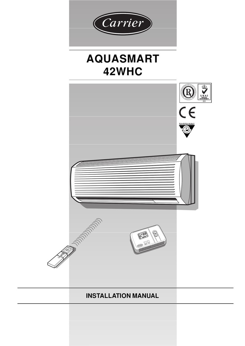 Carrier AQUASMART 42WHC User manual