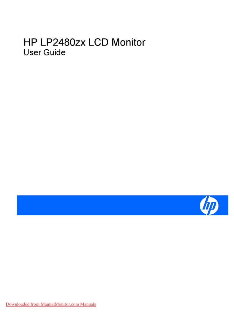 HP LP2480zx - DreamColor - 24" LCD Monitor User manual