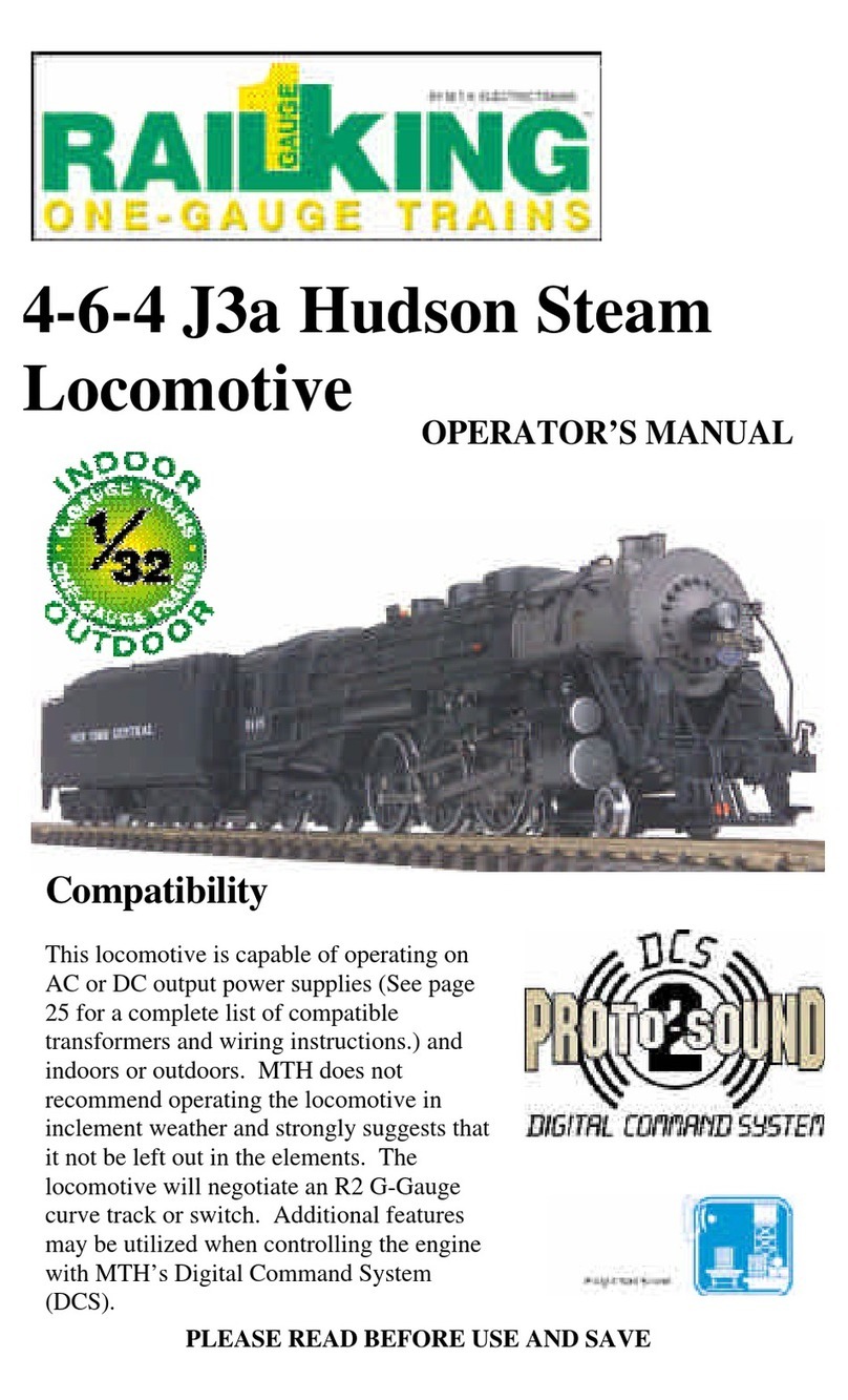 Rail King 4-6-4 J3a Hudson Operator's manual