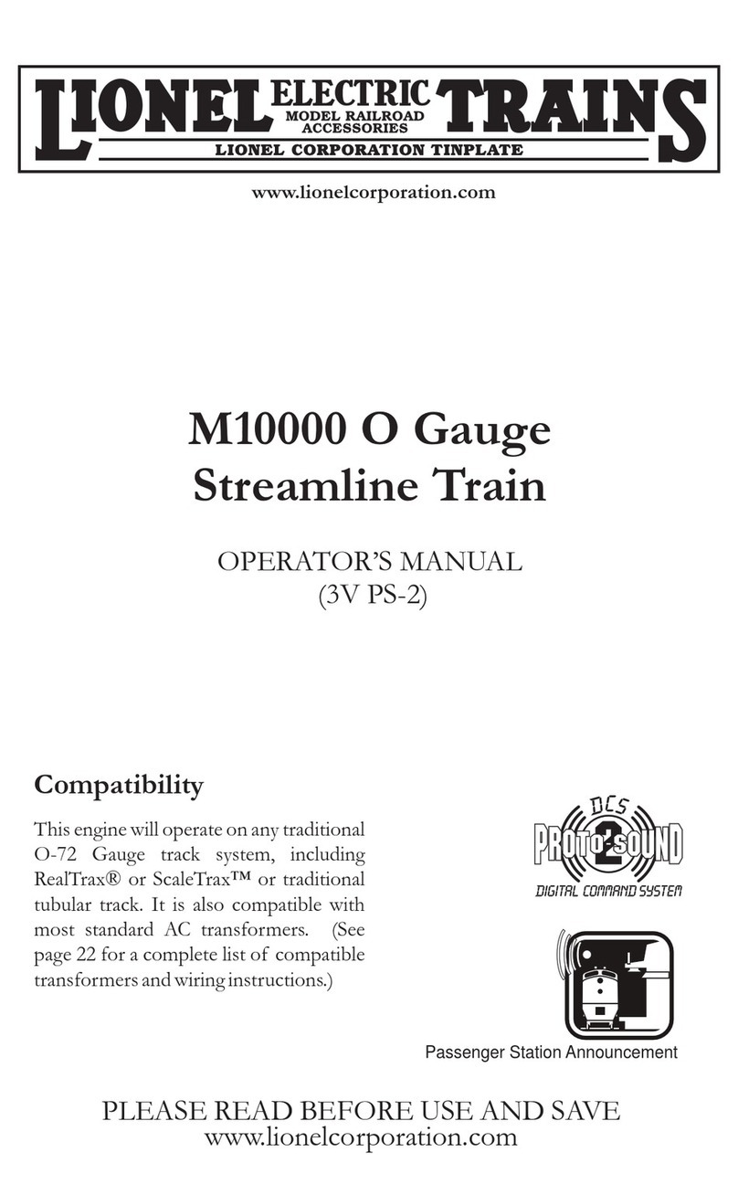Lionel M10000 O Gauge Streamline Operator's manual Lionel M10000 O Gauge Streamline Operator's manual