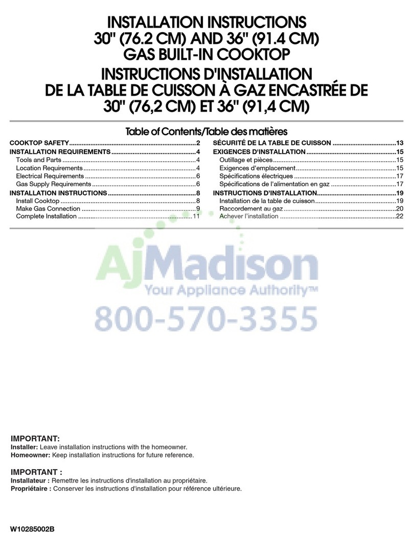 Maytag G7CG3665XS User manual