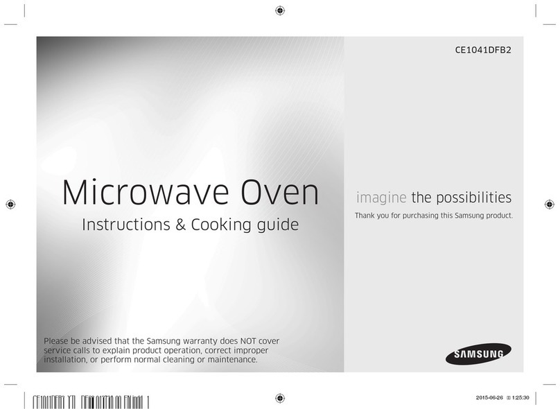 Samsung CE1041DFB2 Use and care manual