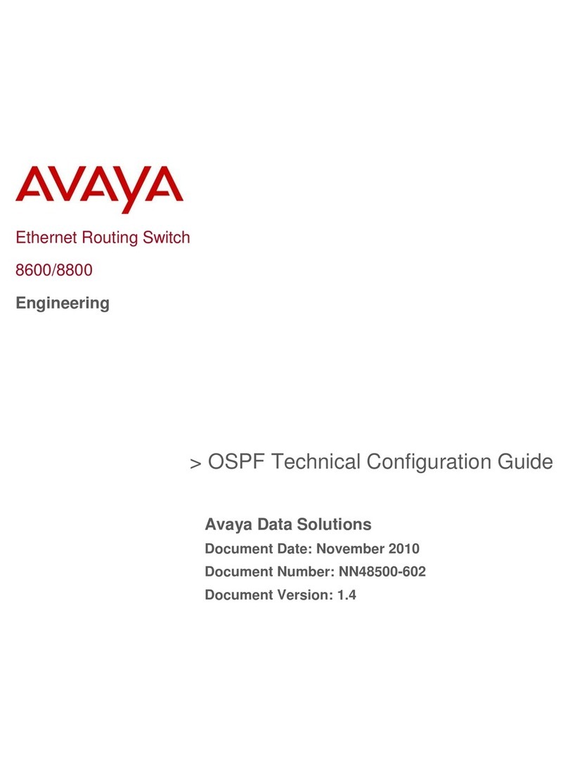 Avaya 8600 User manual