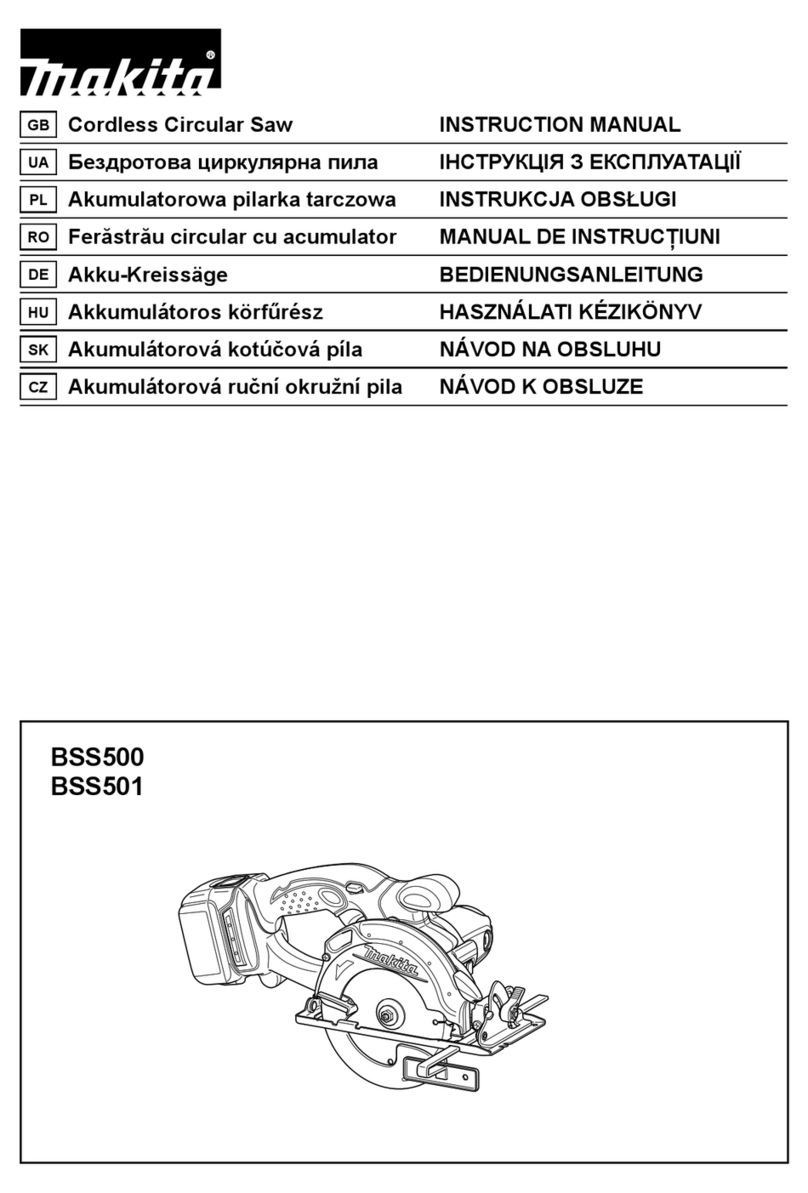 Makita BSS500 User manual Makita BSS500 User manual