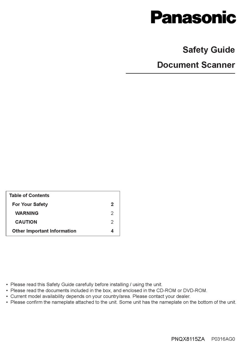 Panasonic KV-S7097 Installation and operating manual