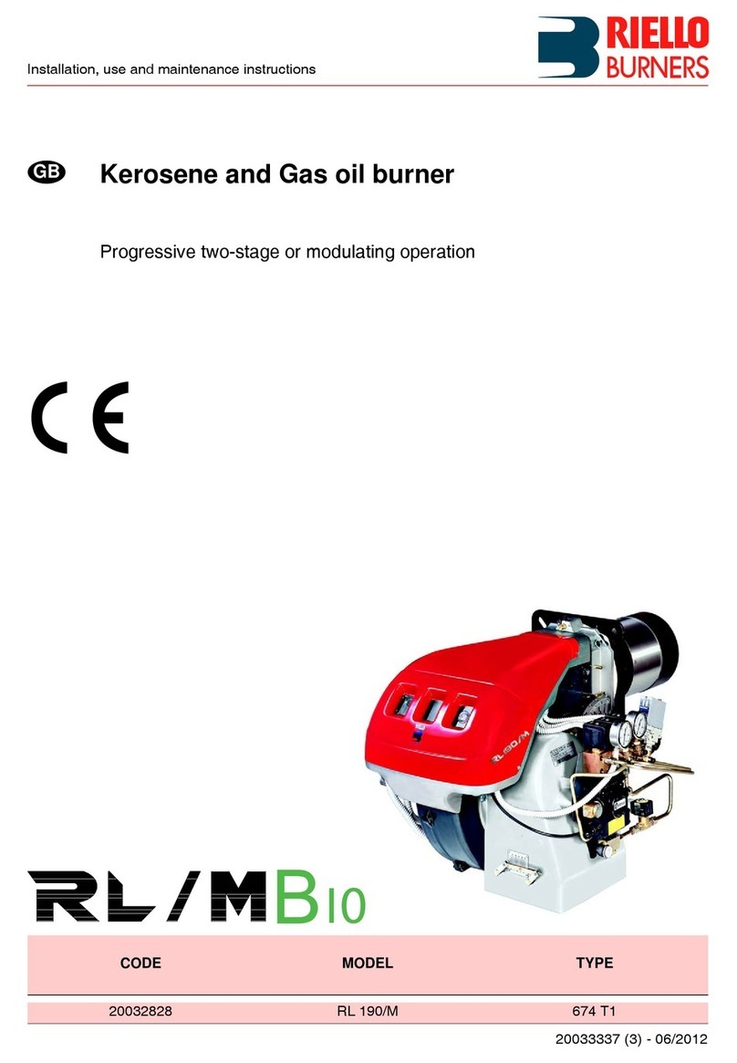 Riello RL 190/M Installation, use and maintenance instructions