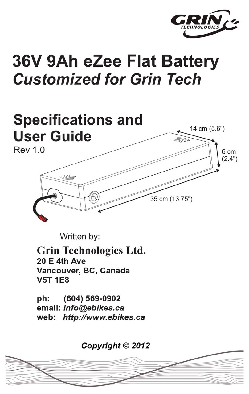 Grin eZee 36V 9Ah user guide