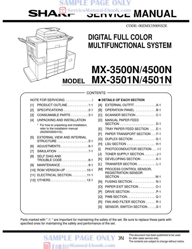 Sharp MX-3500N User manual