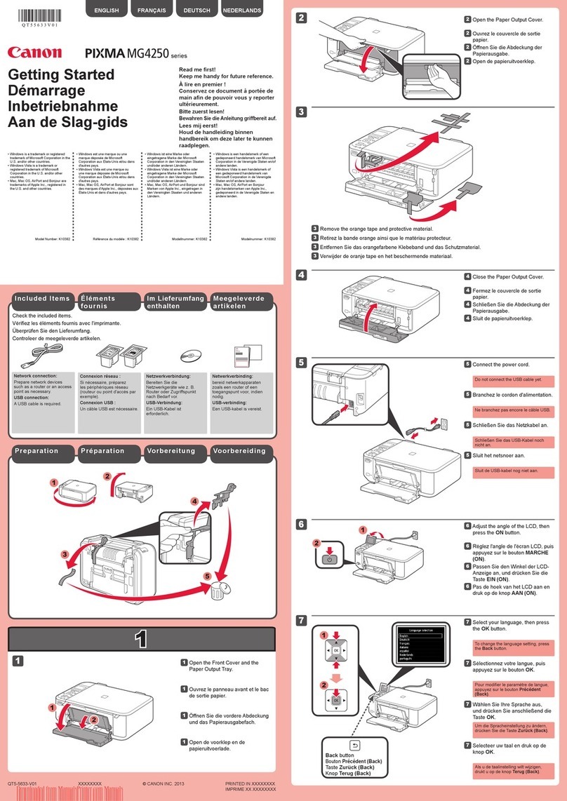 Canon PIXMA mg4250 User manual