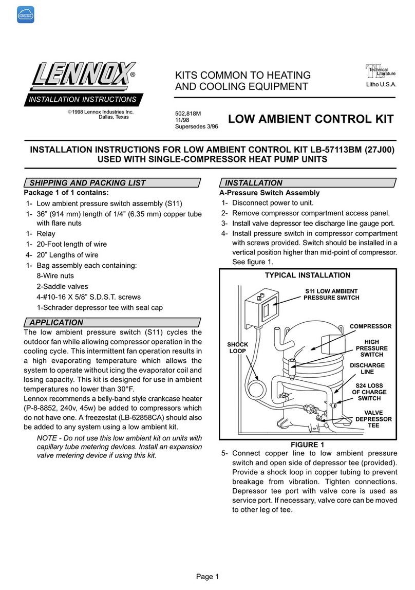 Lennox LB57113BM Quick start guide