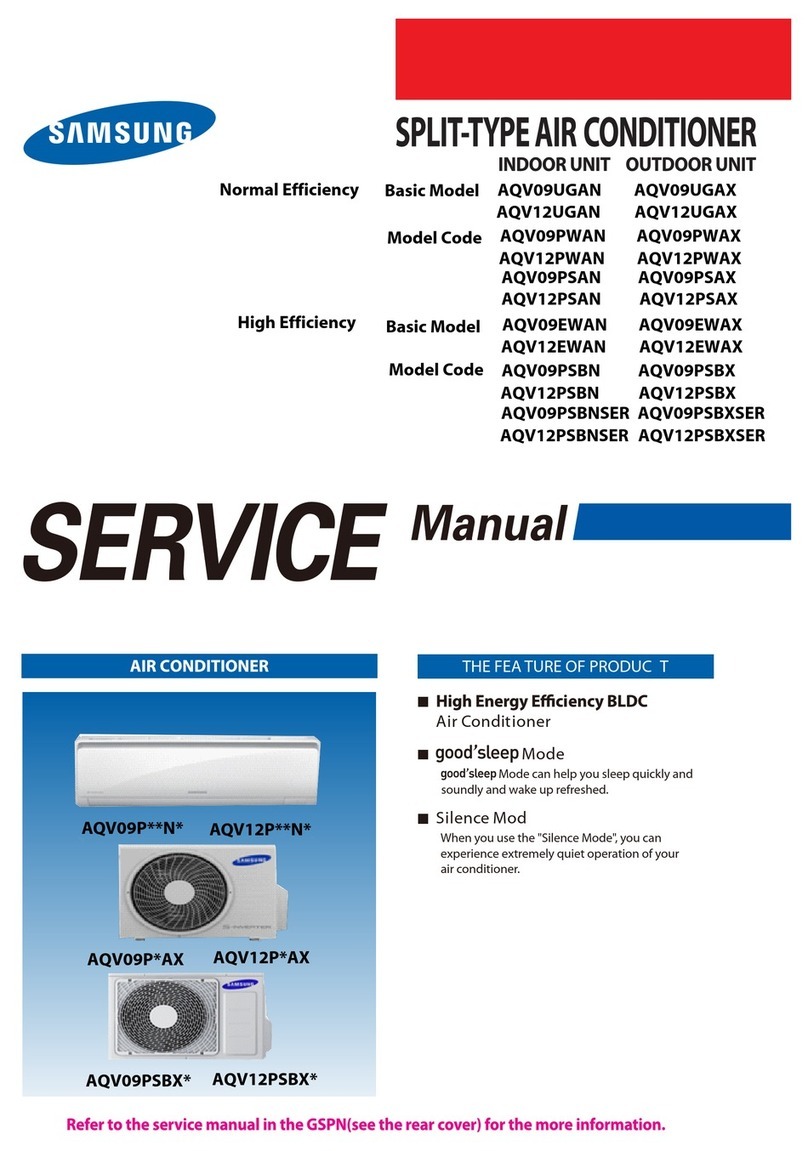 Samsung AQV09UGAN User manual