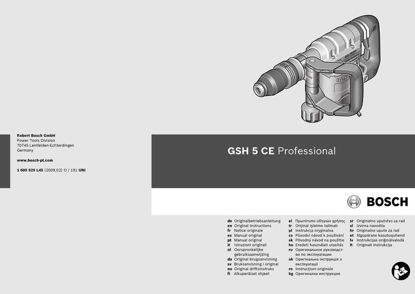 Bosch GSH 5 CE User manual
