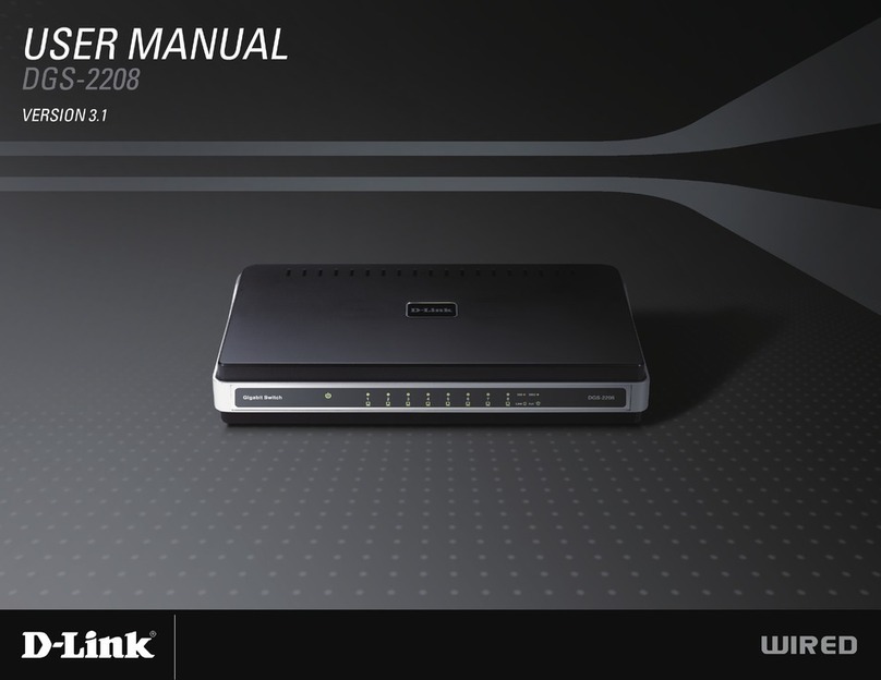 D-Link DGS-2208 - Desktop Switch User manual