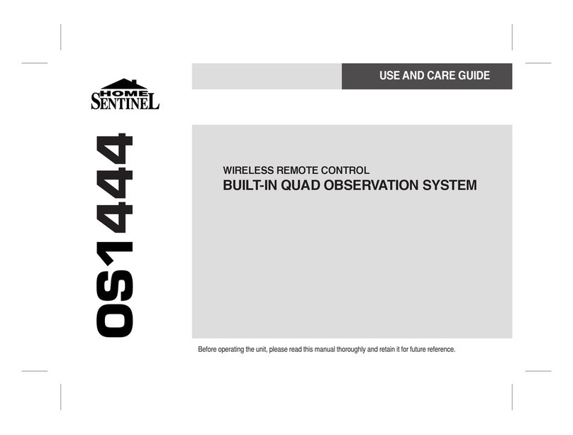 Home Sentinel OS1444 Use and care guide