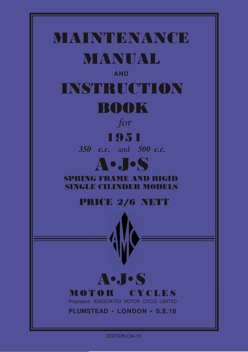 AJS 16M Maintenance manual and instruction book