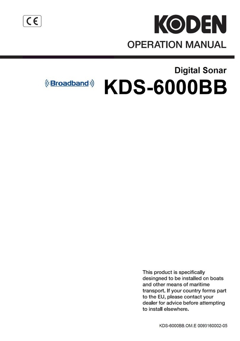 Koden KDS-6000BB Operation manual