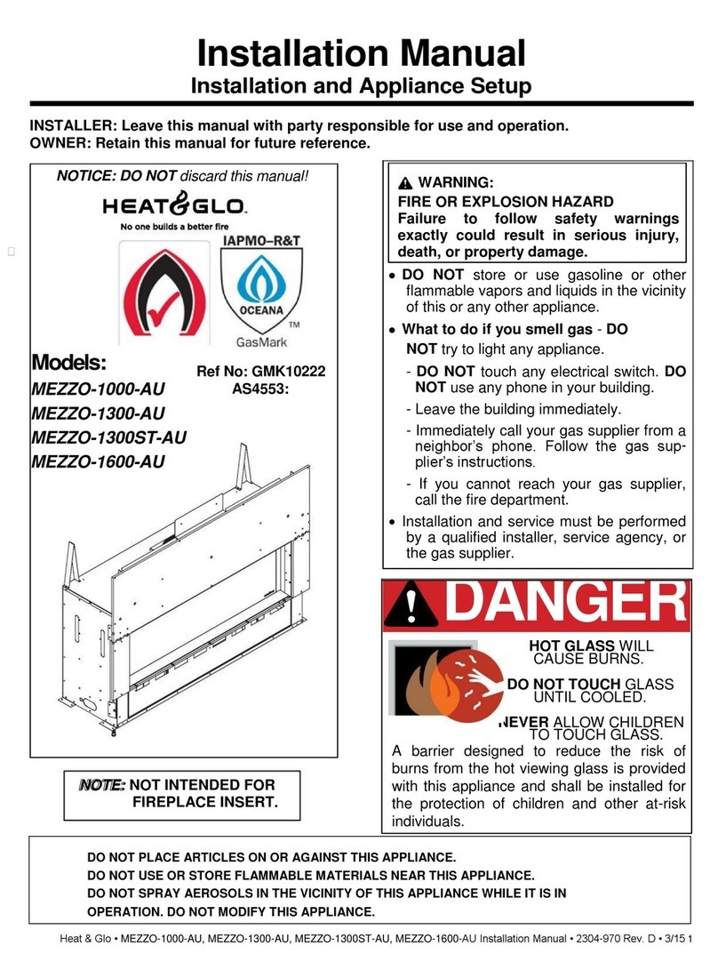 Heat & Glo MEZZO-1000-AU installation manual